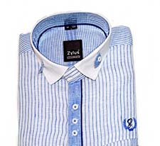 Zylus pure linen party wear shirt city store product image