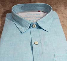 Scapes pure linen party wear shirt store city product image